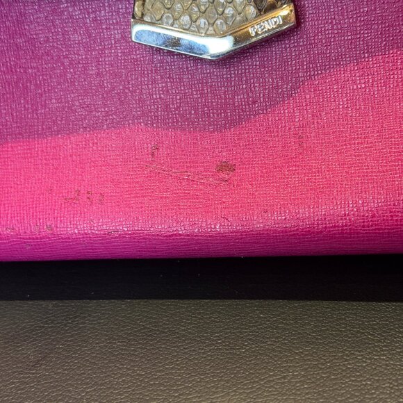 Fendi Python Demi Jour -- Multicolor Python & Fuschia Leather Bag - Picture 6 of 16